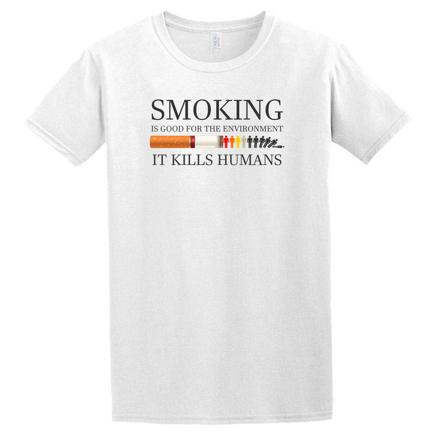 A white Smoking Kills T-shirt from Twisted Gifts.