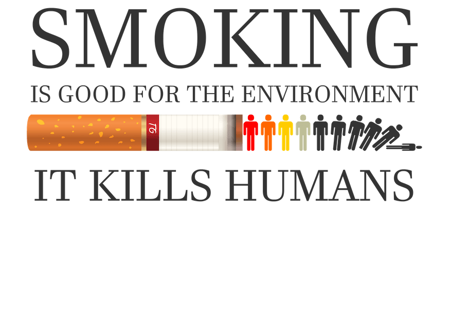 The Twisted Gifts Smoking Kills T-Shirt is good for the environment; it kills humans.