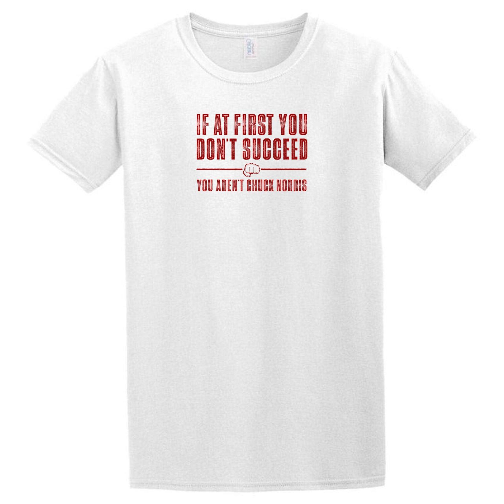 A white Succeed T-Shirt by Twisted Gifts that says if you don't kick you don't kick.