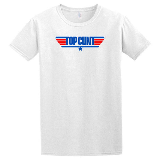 A high-quality Top Cunt T-Shirt with an American flag on it, from Twisted Gifts.