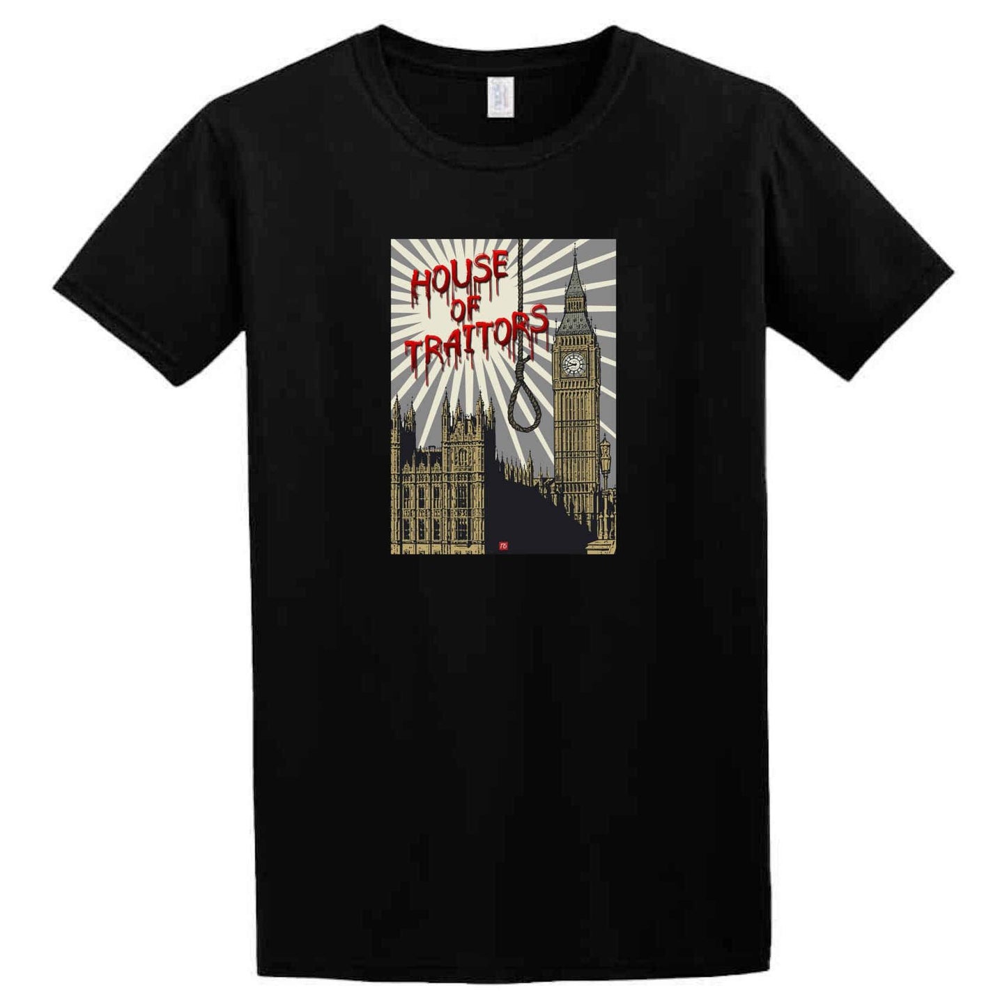 A Traitors T-Shirt with an image of london's big ben from Twisted Gifts.
