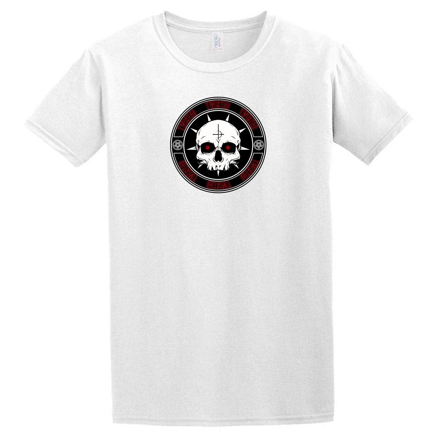 A Twisted Skull T-Shirt from Twisted Gifts with a skull on it.